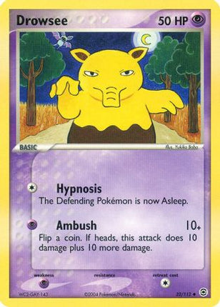 Drowsee - 32/95 [FireRed & LeafGreen] Reverse Holofoil