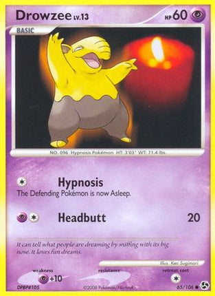 Drowzee - 65/106 [Great Encounters] Reverse Holofoil