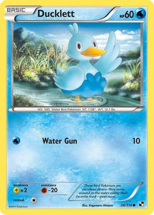 Ducklett - 36/null [Black and White] Reverse Holofoil