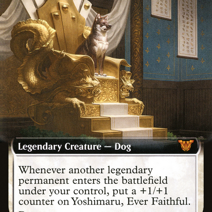 Yoshimaru, Ever Faithful (Extended Art) [Neon Dynasty Commander]
