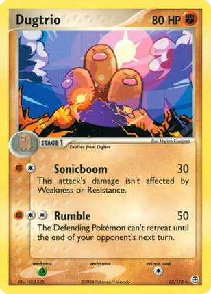 Dugtrio - 22/112 [FireRed & LeafGreen] Reverse Holofoil