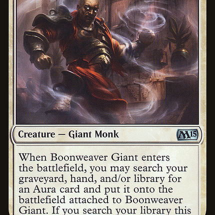 Boonweaver Giant [Magic 2015]