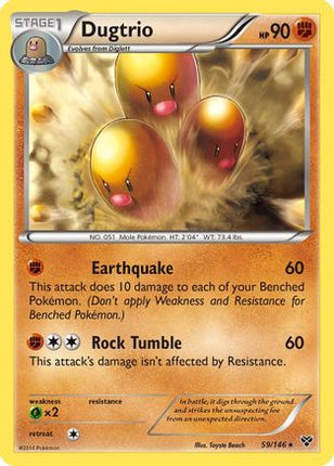 Dugtrio - 59/106 [XY Base Set] Reverse Holofoil