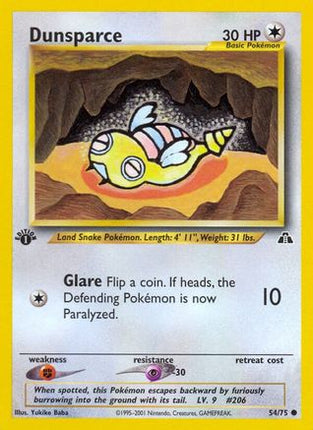 Dunsparce - 54/75 [Neo Discovery] 1st Edition