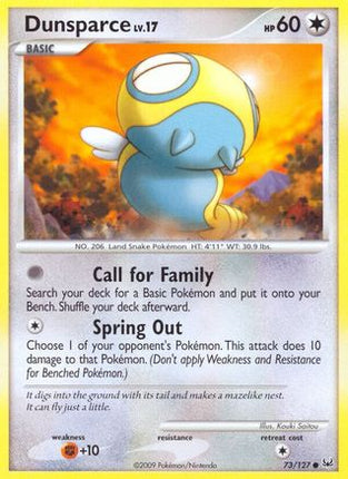 Dunsparce - 73/106 [Platinum] Reverse Holofoil