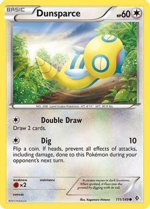 Dunsparce - 111/115 [Boundaries Crossed] Reverse Holofoil