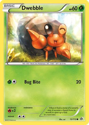 Dwebble - 13/106 [Legendary Treasures] Reverse Holofoil