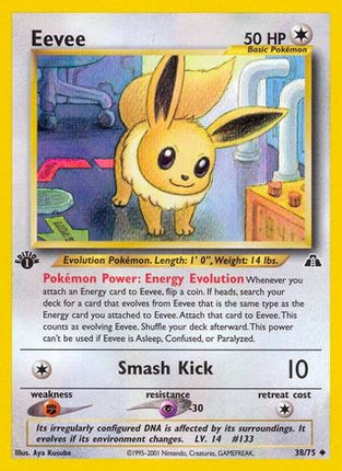 Eevee - 38/75 [Neo Discovery] 1st Edition