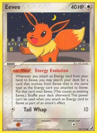 Eevee - 55/115 [Unseen Forces] Reverse Holofoil