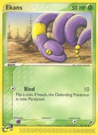 Ekans - 64/109 [Sandstorm] Reverse Holofoil