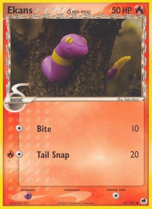 Ekans (Delta Species) - 47/106 [Dragon Frontiers] Reverse Holofoil