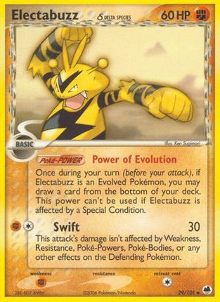 Electabuzz (Delta Species) - 29/106 [Dragon Frontiers] Reverse Holofoil