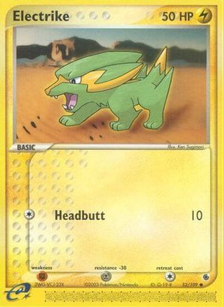 Electrike - 52/109 [Ruby and Sapphire] Reverse Holofoil