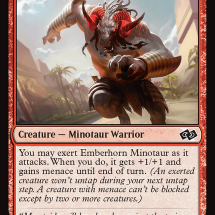 Emberhorn Minotaur [Foundations Jumpstart] Foil