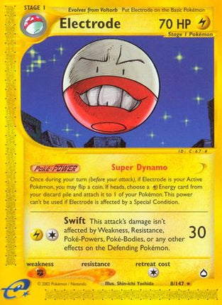 Electrode - 8/147 [Aquapolis] Reverse Holofoil