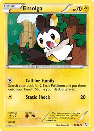 Emolga - 45/124 [Dragons Exalted] Reverse Holofoil