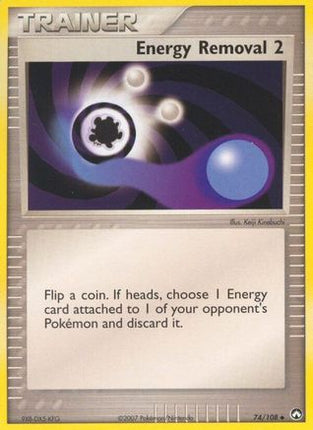 Energy Removal 2 - 74/108 [Power Keepers] Reverse Holofoil