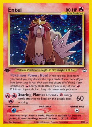 Entei (6) - 6/64 [Neo Revelation] Unlimited Holofoil