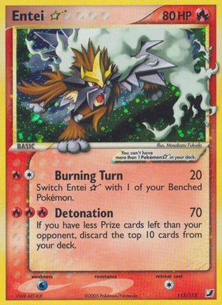 Entei Star - 113/115 [Unseen Forces] Holofoil