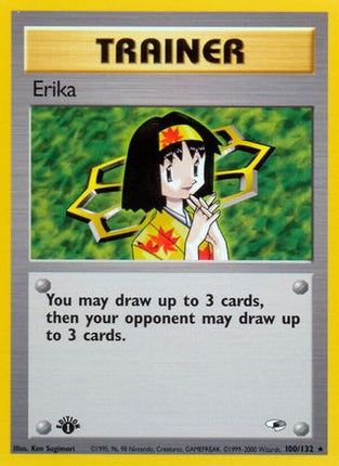 Erika (100) - 100/132 [Gym Heroes] 1st Edition