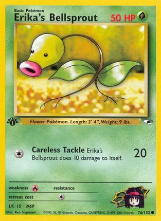 Erika's Bellsprout (76) - 76/132 [Gym Heroes] 1st Edition