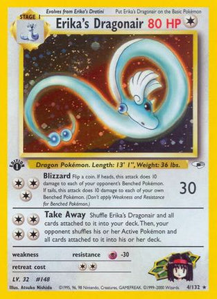 Erika's Dragonair - 4/132 [Gym Heroes] 1st Edition Holofoil