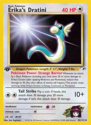 Erika's Dratini - 42/132 [Gym Heroes] 1st Edition