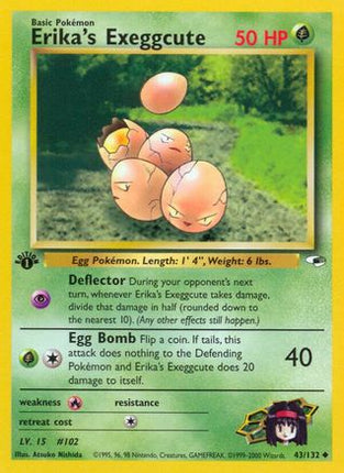Erika's Exeggcute (43) - 43/132 [Gym Heroes] 1st Edition