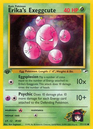 Erika's Exeggcute (77) - 77/132 [Gym Heroes] 1st Edition
