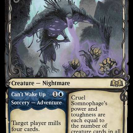 Cruel Somnophage // Can't Wake Up (Showcase) [Wilds of Eldraine]