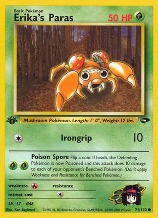 Erika's Paras - 71/132 [Gym Challenge] 1st Edition