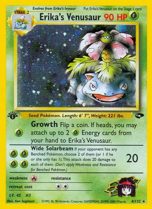 Erika's Venusaur - 4/132 [Gym Challenge] Unlimited Holofoil