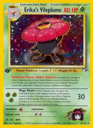 Erika's Vileplume - 5/132 [Gym Heroes] Unlimited Holofoil