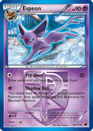 Espeon (Team Plasma) - 48/106 [Plasma Freeze]