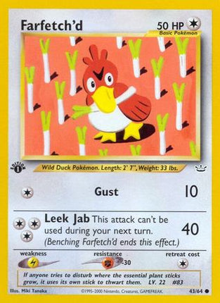 Farfetch'd - 43/64 [Neo Revelation] 1st Edition