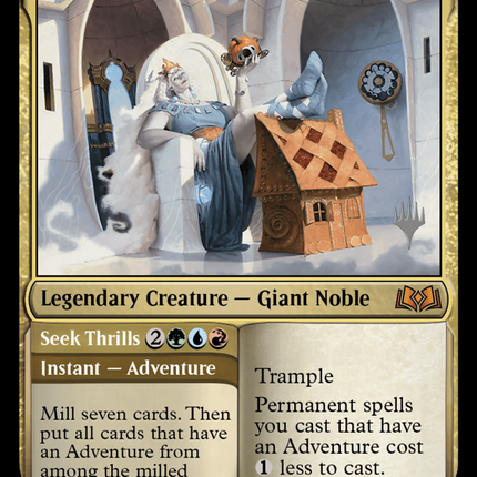 Beluna Grandsquall // Seek Thrills [Wilds of Eldraine Promos]