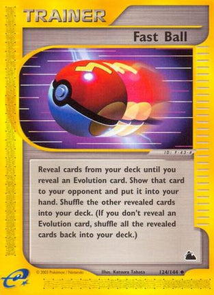 Fast Ball - 124/144 [Skyridge]