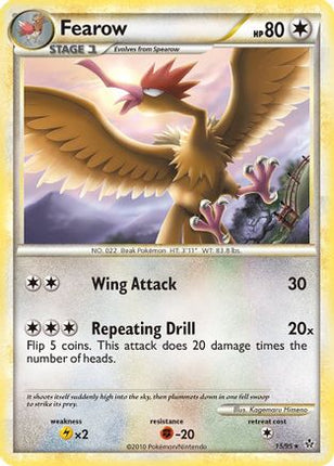 Fearow - 15/106 [Unleashed] Reverse Holofoil