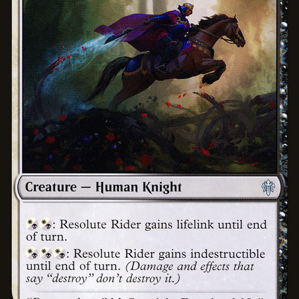 Resolute Rider [Throne of Eldraine]