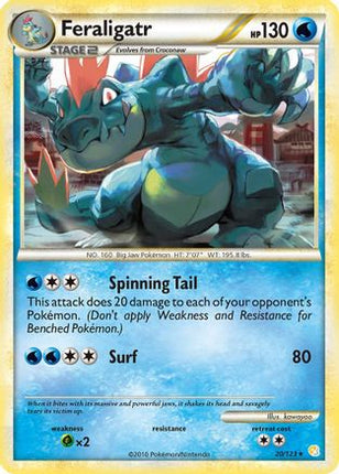 Feraligatr - 20/106 [HeartGold SoulSilver] Reverse Holofoil
