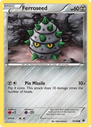 Ferroseed (70) - 70/98 [Emerging Powers] Reverse Holofoil