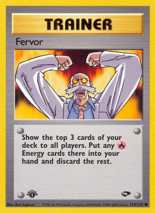 Fervor - 124/132 [Gym Challenge] 1st Edition