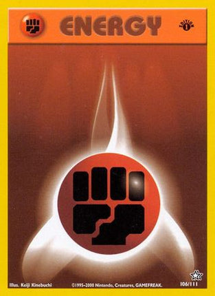 Fighting Energy - 106/111 [Neo Genesis] 1st Edition