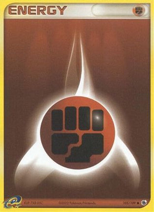 Fighting Energy - 105/109 [Ruby and Sapphire] Reverse Holofoil
