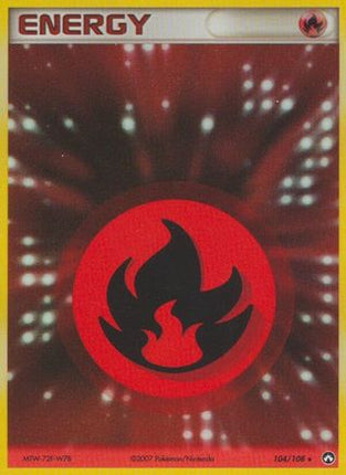 Fire Energy - 104/108 [Power Keepers] Holofoil