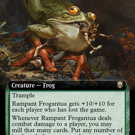 Rampant Frogantua (Extended Art) [Modern Horizons 3 Commander] Foil