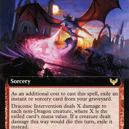 Draconic Intervention (Extended Art) [Strixhaven: School of Mages]