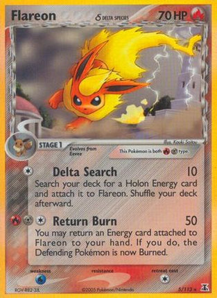 Flareon (Delta Species) - 5/null [Delta Species] Reverse Holofoil