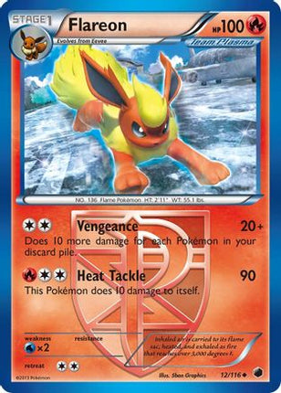 Flareon (Team Plasma) - 12/106 [Plasma Freeze] Reverse Holofoil