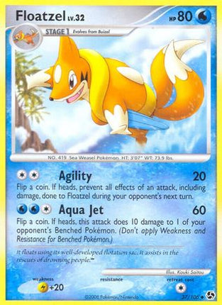 Floatzel - 37/106 [Great Encounters] Reverse Holofoil